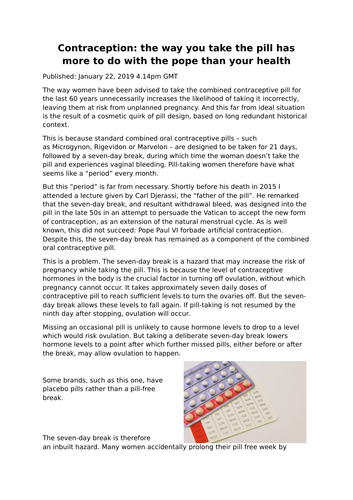 KS4 GCSE AQA Religious studies Theme A - Relationships and families - Contraception (3.3)