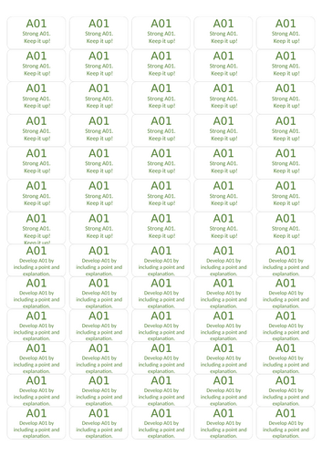 Marking stickers for Psychology/Sociology