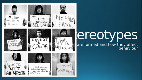IB Sociocultural  - Effects of Stereotypes