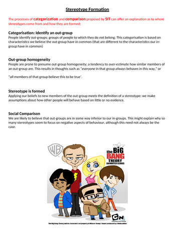 IB Sociocultural - Stereotype Formation