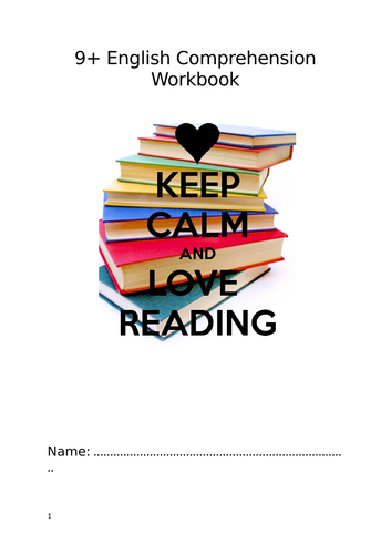 KS2 English Comprehension Workbook with tips and tricks