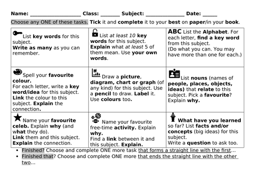 General Differentiated Cover Work