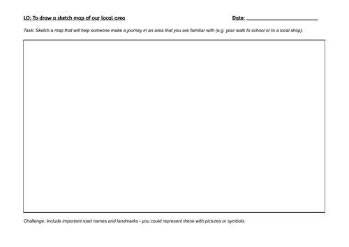 Sketch map task