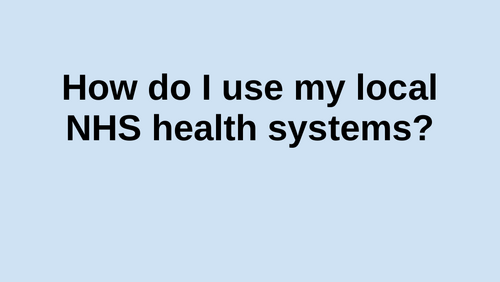 How to navigate local healthcare system