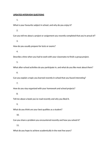 11 Plus interview questions for 2024