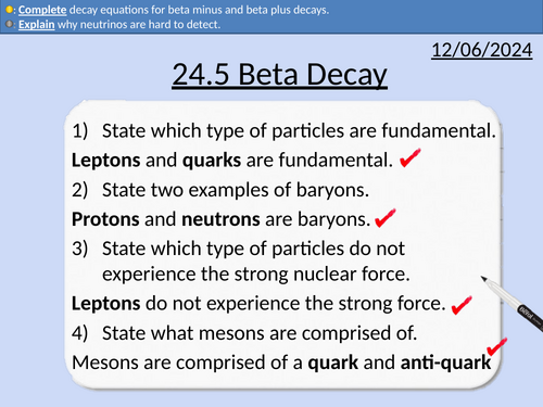 OCR A level Physics: Beta decay