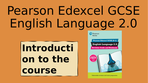 Intro to Edexcel GCSE English Language