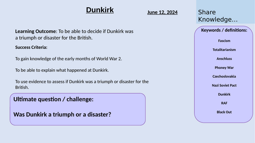 Dunkirk Triumph or Disaster?