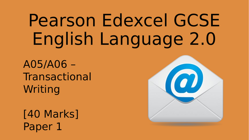 Edexcel GCSE English Language 2.0