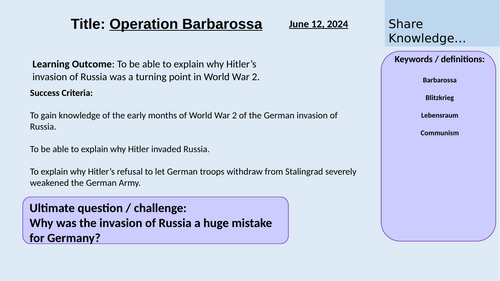 Operation Barbarossa