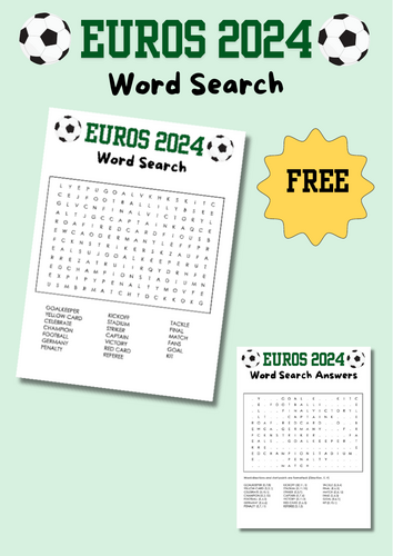 EUROS 2024 Word Search