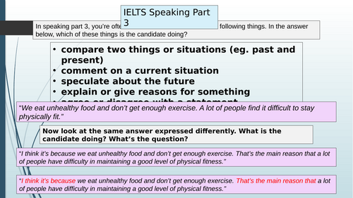 IELTS SPEAKING PART 3