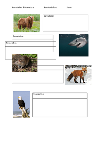 Skills Building - Connotations