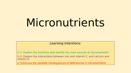 Micronutrients