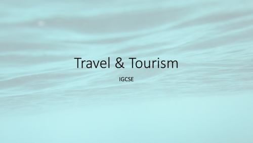 Travel and tourism 0471 Unit 5_ Destination Marketing