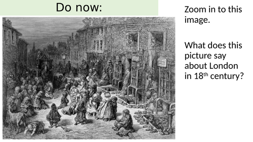 AQA Power & Conflict Poetry London - William Blake Low Ability Lesson