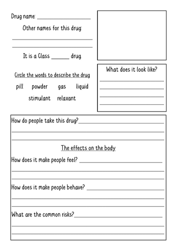 Drug Research Template