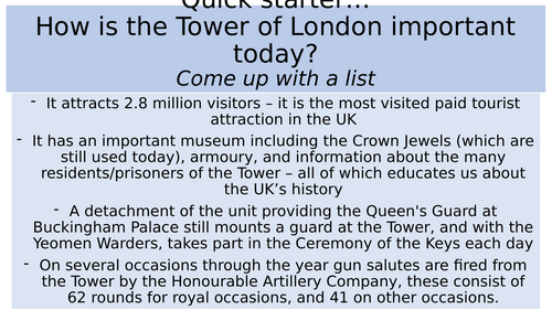 Tower of London - OCR Site Study - Artist Impression