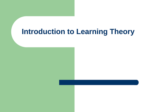 Introduction to Learning Theory Lesson