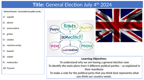 General Election Lesson