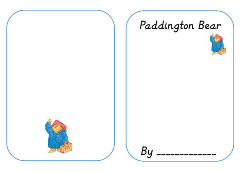 Paddington book activity