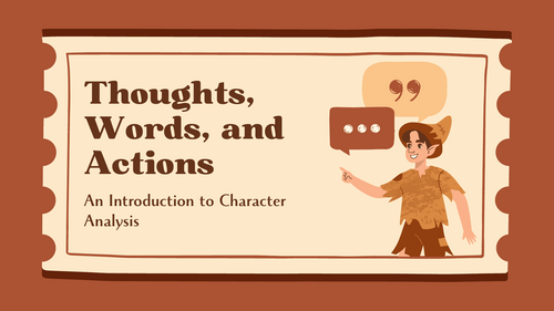 Character Analysis Complete Lesson