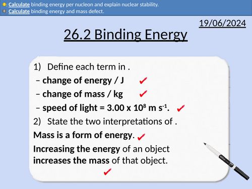 OCR A level Physics: Binding Energy