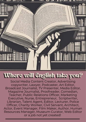 Careers in English Posters