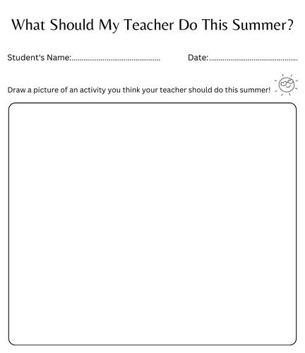 What should my teacher do this summer - what will my teacher do this summer