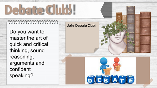 Why Join Debate Club Presentation