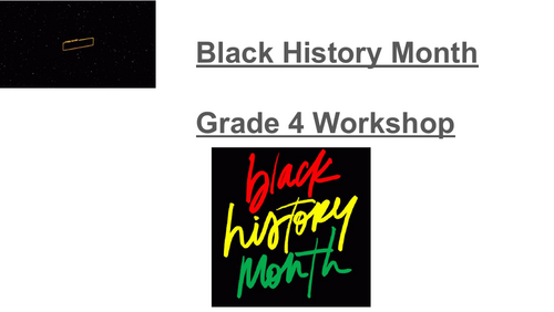 Black History Month Primary Workshop