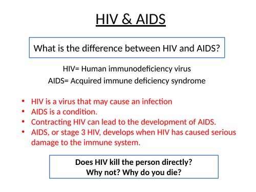 A-Level AQA Biology - HIV