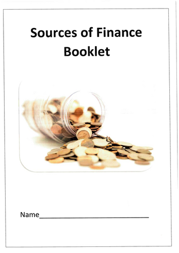 sources of finance booklet