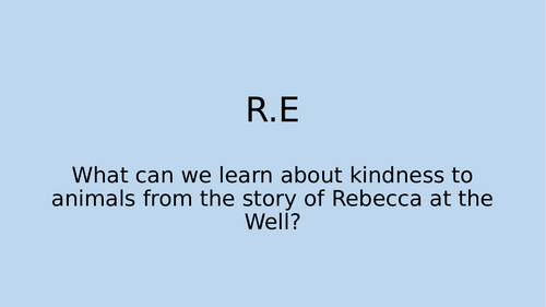 Rebekah and the Well