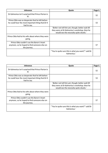Clock work Phillip Puma inference task