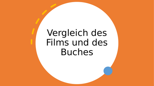 Der Vorleser Film und Buch-  film and book A Level