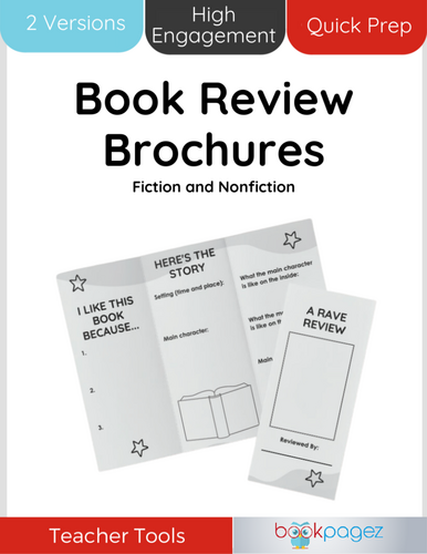 Book Review Brochures for Fiction & Nonfiction