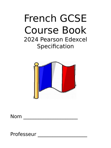 Edexcel GCSE French booklet 2024 spec