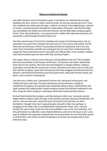 Gothic Lit: Vocab and Figurative Language