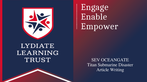 Eduqas GCSE Transactional Viewpoint Writing Titan Submarine Disaster