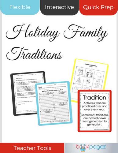 Holiday Family Traditions Resource Set