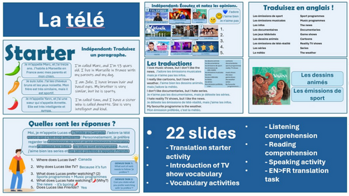Studio 2, Module 1.1 - La télé
