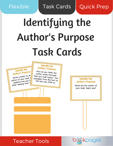 Identifying the Author's Purpose Task Cards