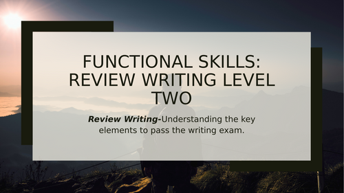 Functional Skills: How to write a Review