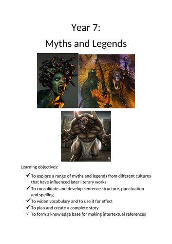 Myths and Legends SOW