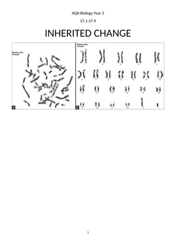 A-Level AQA Biology - Inheritance Workbook