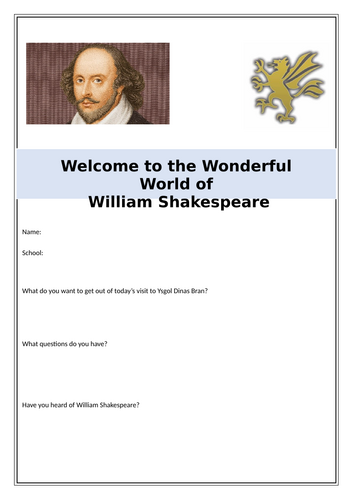 Shakespeare Booklet