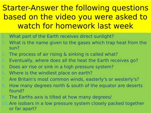AQA Geography Natural Hazards Lesson Four