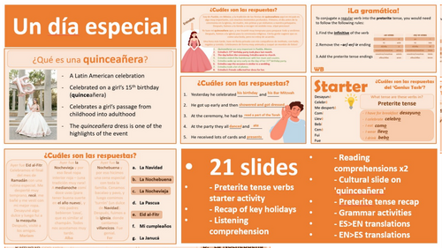 Spanish AQA GCSE 6.3 - Un día especial