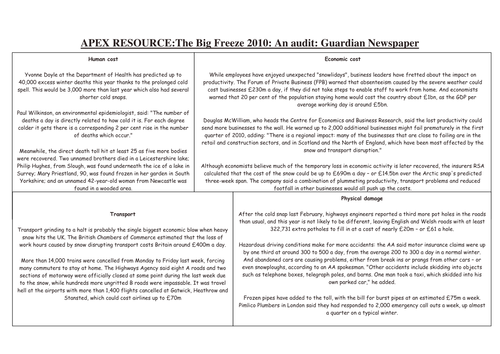 AQA Geography Natural Hazards Lesson Eleven